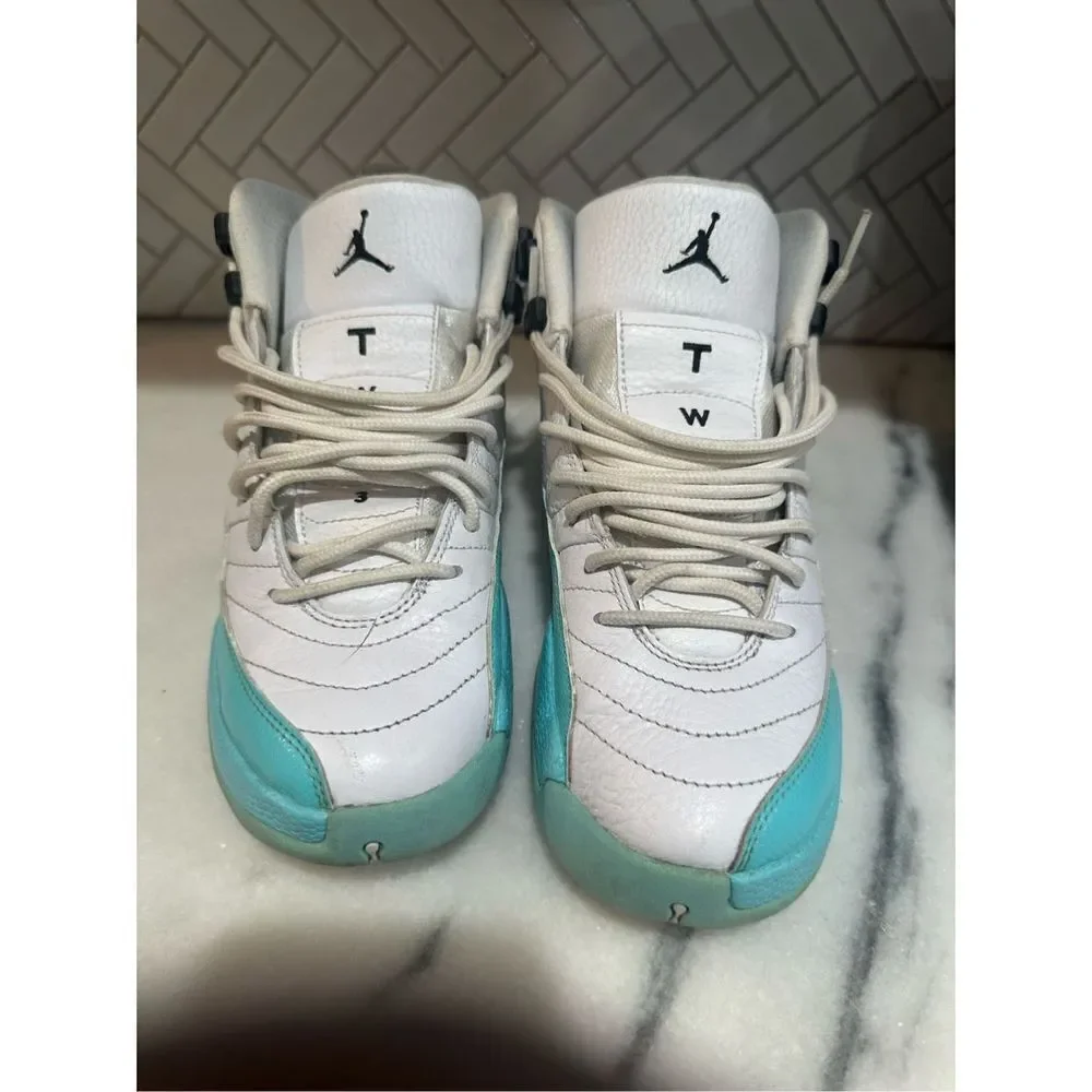 Nike Air Jordan Retro Light Aqua Sneakers Lace Up Size 6.5 510815-100